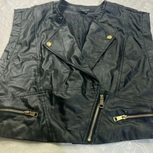 Paper tee   Leather Jacket L
